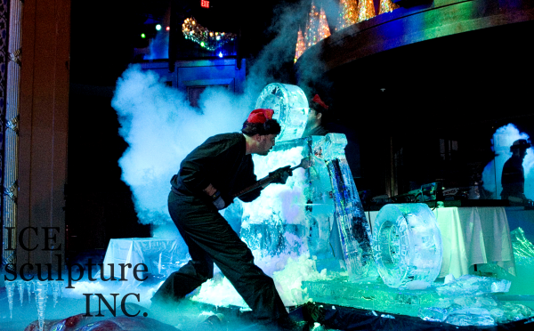 Live Ice Carving Demo